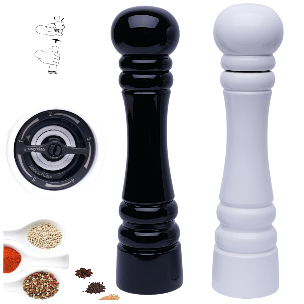 Zestaw młynków do przypraw, pieprzu, soli CR24. 5 .jpg