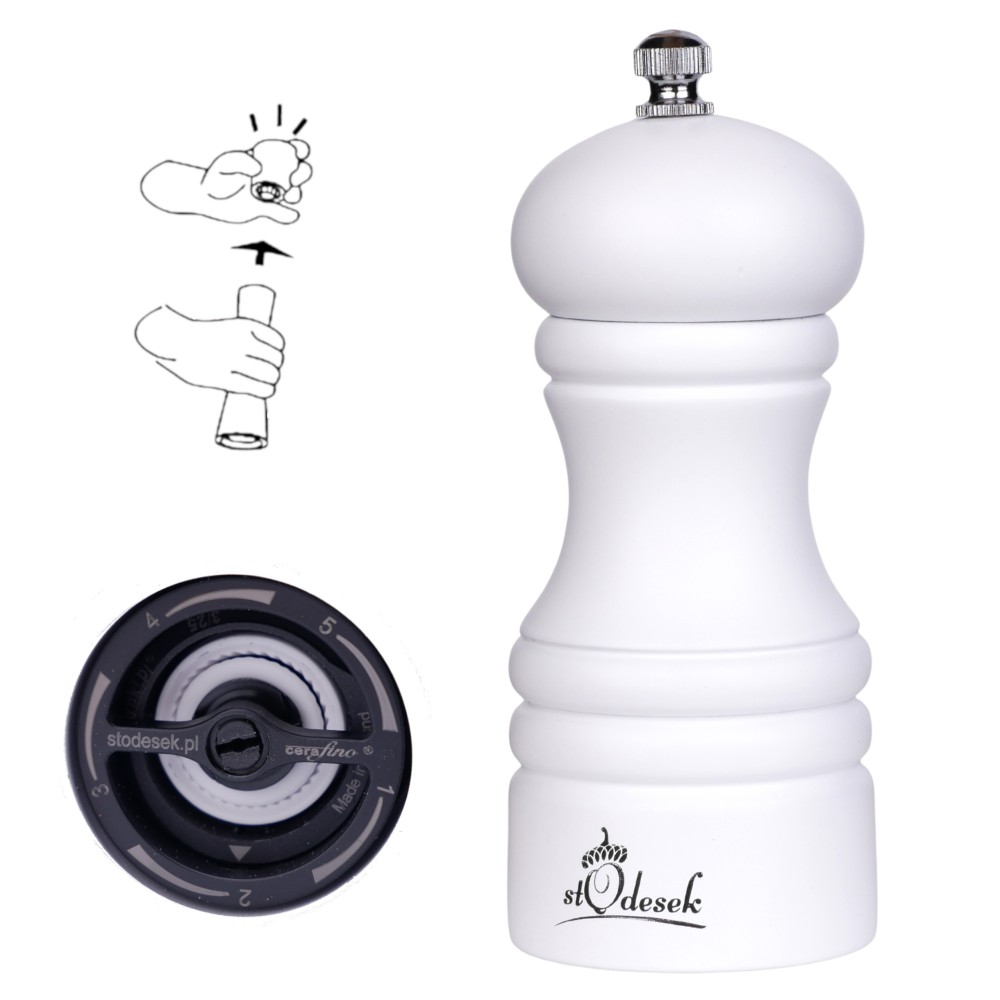 Młynek biały do przypraw, pieprzu, soli CR12. 7.jpg