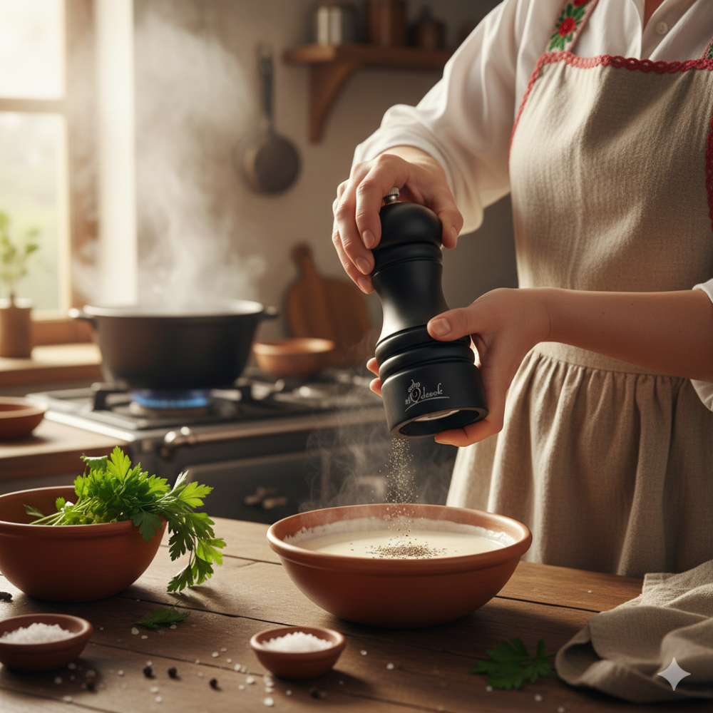 Młynek czarny do przypraw, pieprzu, soli CR12. 1.png