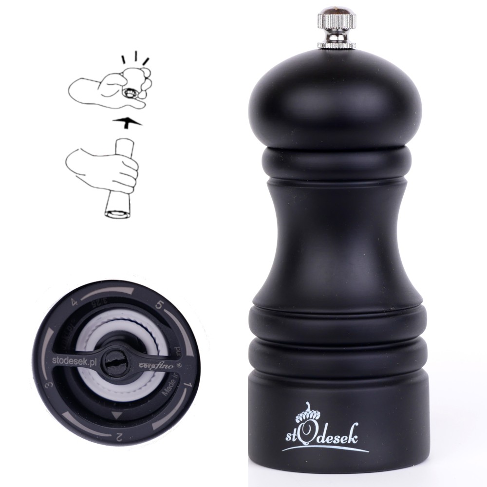 Młynek czarny do przypraw, pieprzu, soli CR12. 9 .jpg