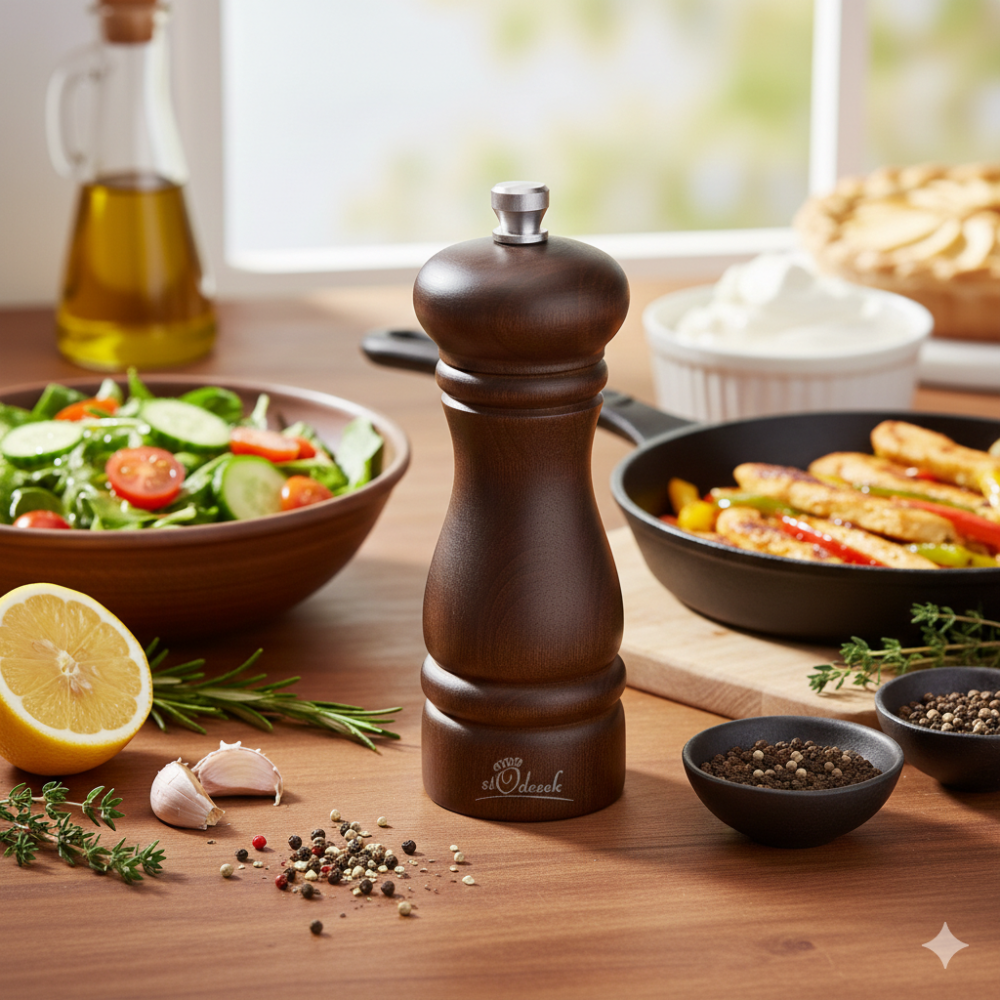 Młynek do przypraw, pieprzu, soli wenge naturalny AP15W 2.png