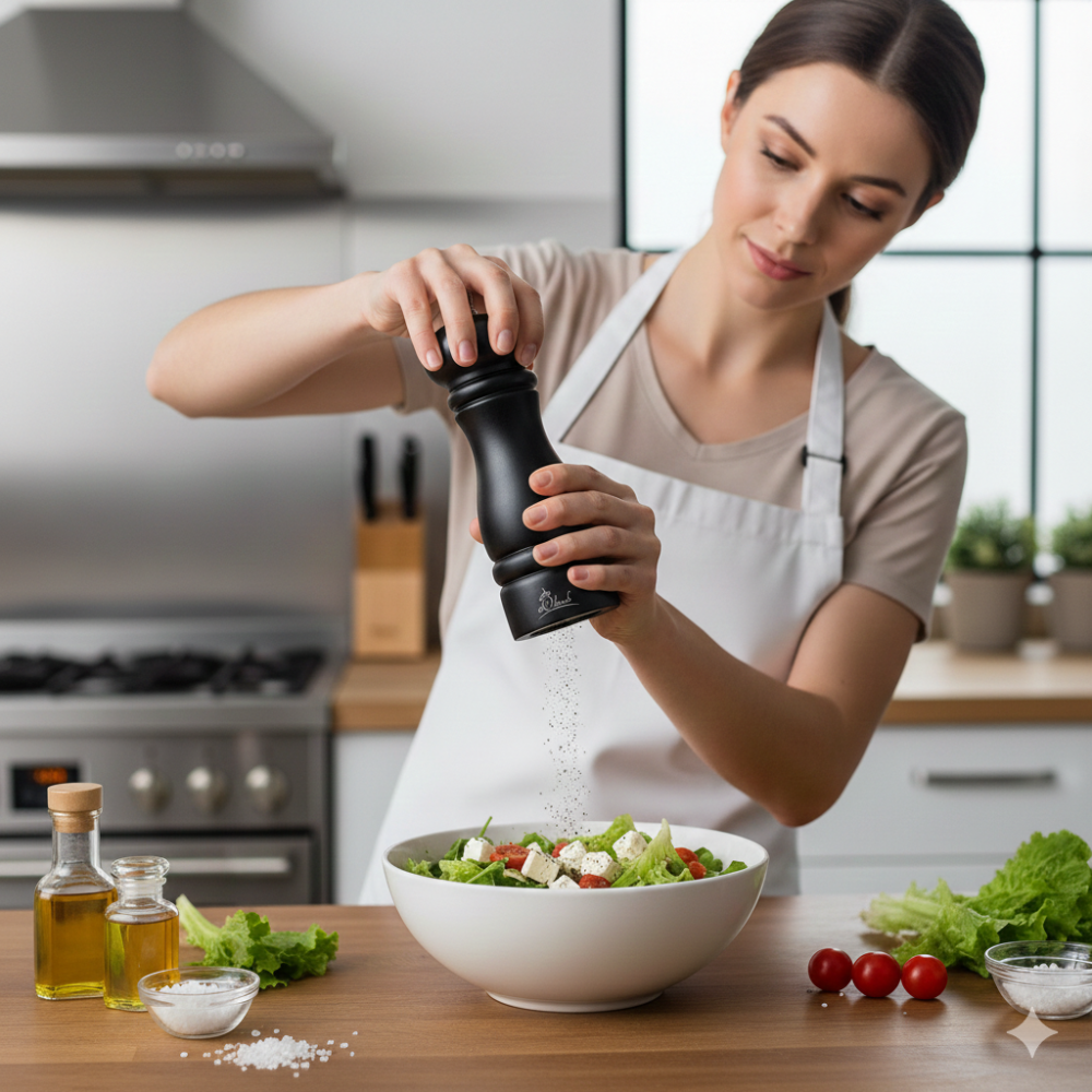 Młynek czarny do przypraw, pieprzu, soli AP15C1.png