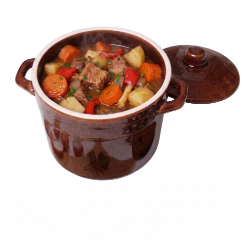 Garnek na smalec kamionkowy 1L wysoki 