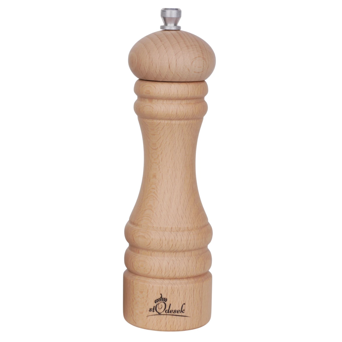 Młynek do pieprzu soli Stodesek drewniany 5-stopni regulacji ceramiczny 18cm