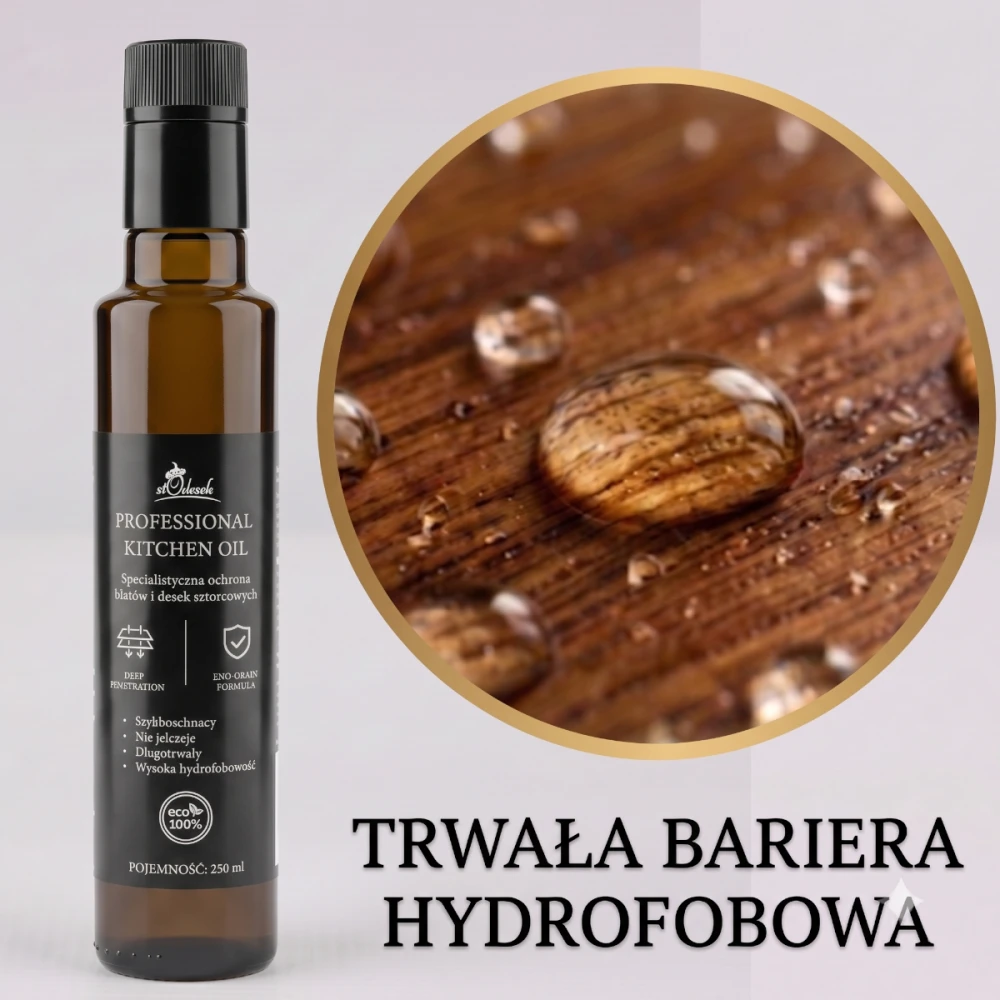 Stodesek Professional Kitchen Oil 250ml – Wydajny Olej do Desek Sztorcowych i Blatów