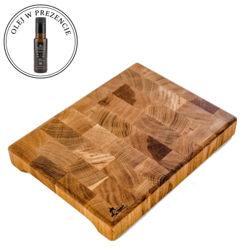 Deska do krojenia Sztorcowa 50x35x5cm+ dedykowany olej Professional Kitchen Oil w Prezencie