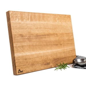 Duża deska do krojenia 50x35x2,5 cm Naturalny Dąb Impregnowany Slim