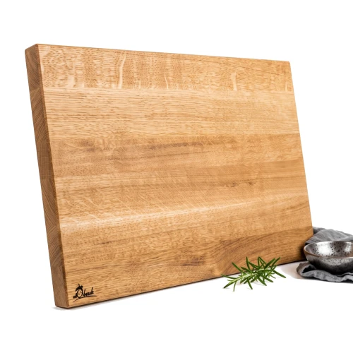 Duża deska do krojenia 50x35x2,5 cm Naturalny Dąb Impregnowany Slim