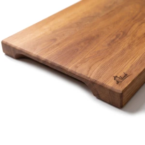 Deska dębowa do krojenia i serwowania 50x30x2,5cm Slim z uchwytami 